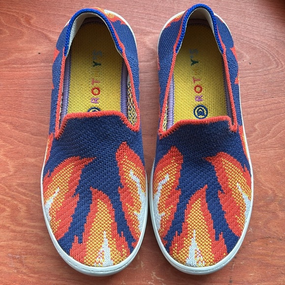 Rothy's Washable Kids Sneakers Flame 2 - Picture 1 of 7